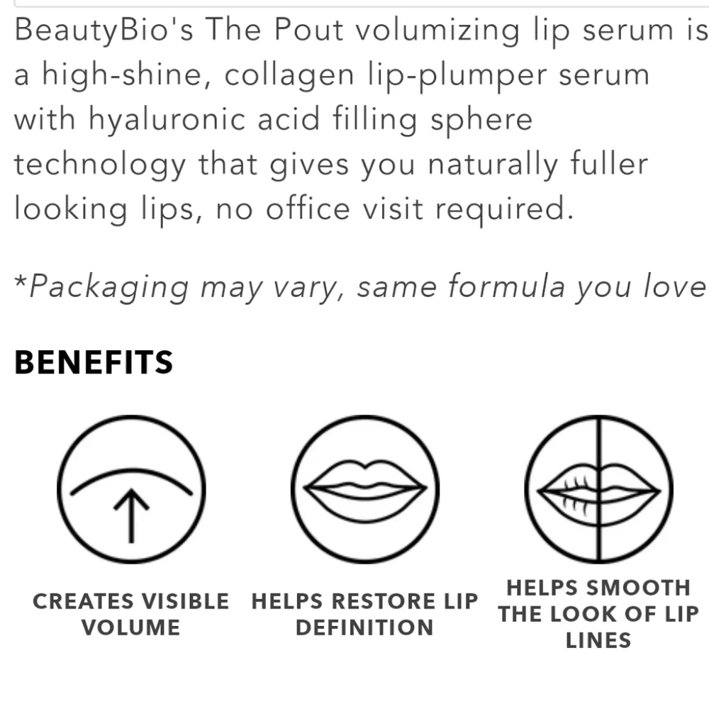 🆕️The Pout Volumizing Lip Serum Shimmering Champagne 🌹 ✨️ 😍